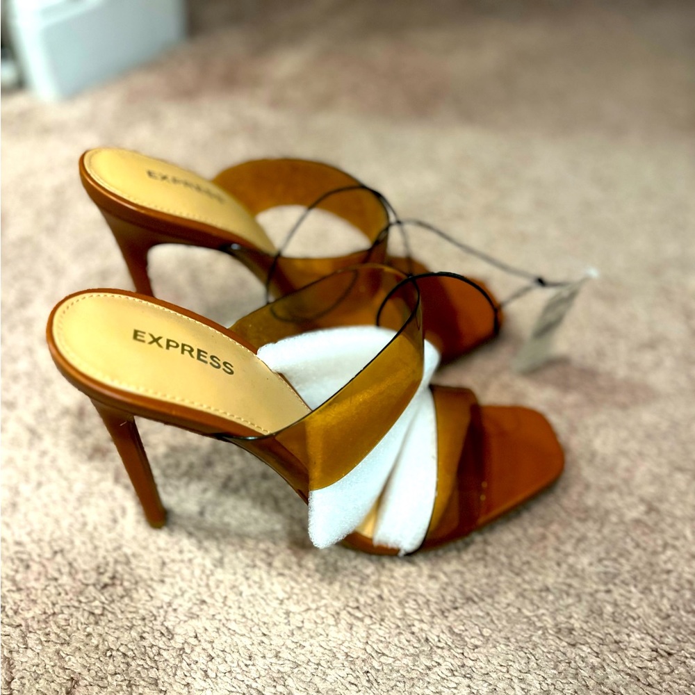 Express Brown 4.5 inch heels